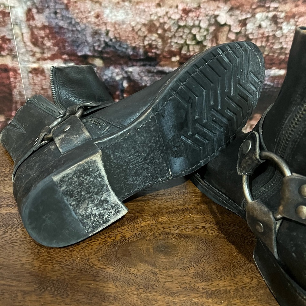 💠 NEW Frye HARNESS distress Antique look SIZE 7 boots - Picture 8 of 8